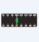 ACCUTHERM Liquid Crystal Forehead Temperature Trend Indicators